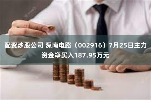 配资炒股公司 深南电路（002916）7月25日主力资金净买