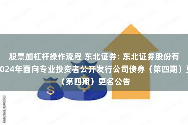 股票加杠杆操作流程 东北证券: 东北证券股份有限公司2024年面向专业投资者公开发行公司债券（第四期）更名公告